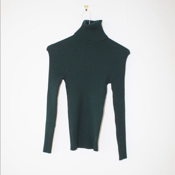 GIU GIU nonna turtleneck DERBY GREEN XSmall NWOT - Picture 2 of 7